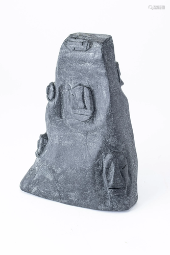 LUCY TUTSWEETOK (INUIT, 1934-2021) STONE SCULPTURE