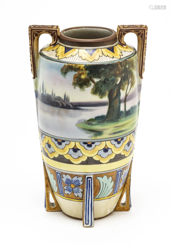 NIPPON MORIAGE VASE C 1910 H 10