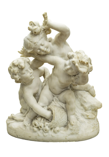 CHARLES RAPHAEL PEYRE CARVED MARBLE SCULPTURE