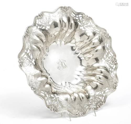 STERLING SILVER CENTERPIECE C 1910 DIA 14