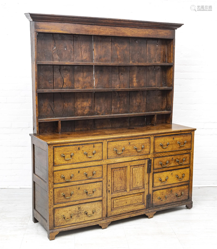 WELSH DRESSER SIDEBOARD, OAK 18TH.C