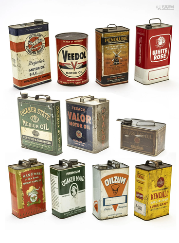 VINTAGE PETROLIANA, METAL CANS