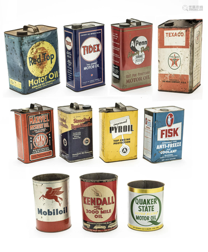 VINTAGE PETROLIANA, METAL CANS