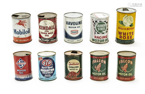 VINTAGE PETROLIANA, METAL CANS