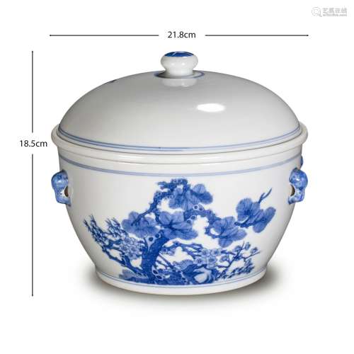 Qing Dynasty of China
Blue and white porridge pot