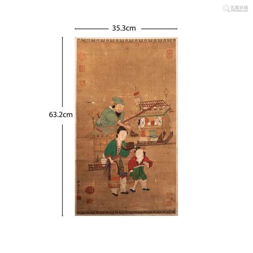 Northern Song Dynasty of China 
Su Hanchen'S figure Vertical...