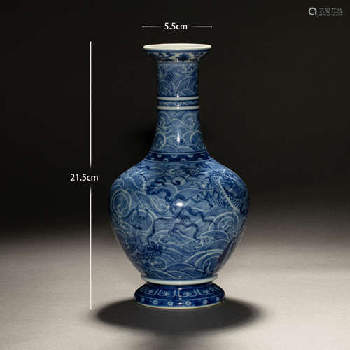 Qing Dynasty of China
Yongzheng Reign, Dragon pattern Guanyi...