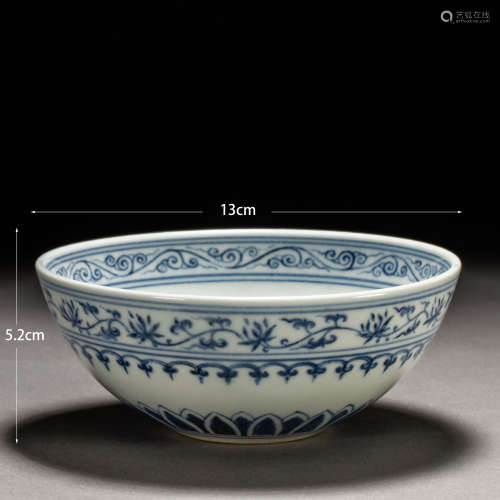 Ming Dynasty of China
Xuande style blue and white bowl