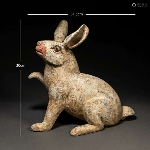 Tang Dynasty of China
Painted Pottery Rabbit