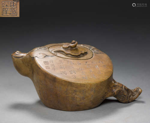 中国古代石雕茶壶