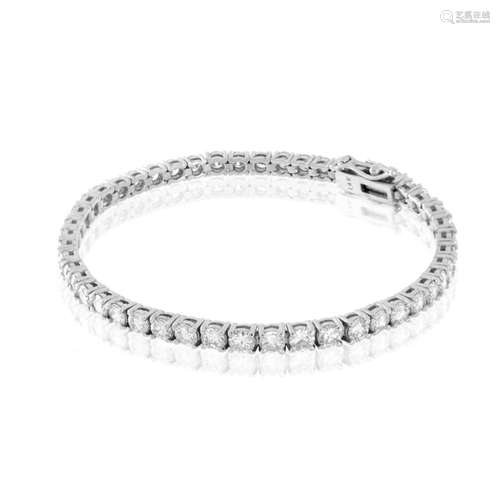 Diamond and 14K Tennis Bracelet