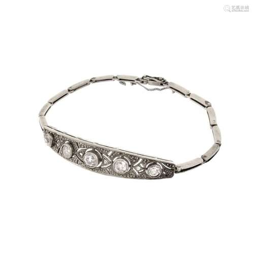 Diamond and 14K Bracelet