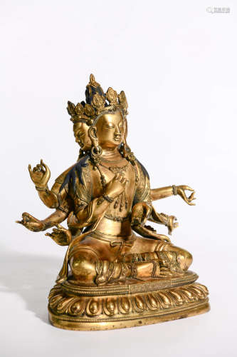 FOUR-FACED EIGHT-ARMED AVALOKITESVARA