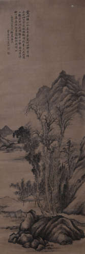 CHINESE LANDSCAPE PAINTING XI GANG MARK