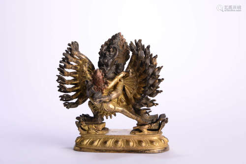 GILT BRONZE MANDKESVARA