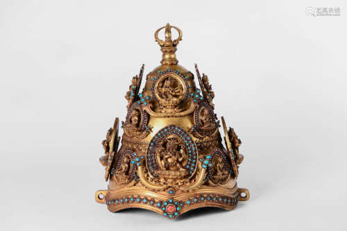 GILT-BRONZE FINIAL