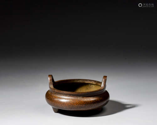 A CHINESE TRIPOD CENSER,QING  DYNASTY