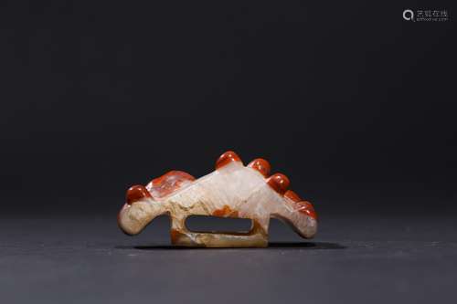 A CHINESE AGATE PENDANT,WARRING STATES PERIOD