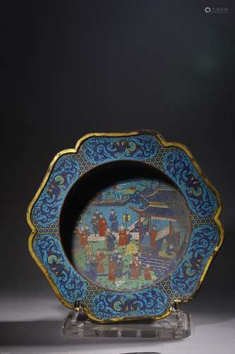 A CHINESE CLOISONNE ENAMEL WASHER ,KANGXI PERIOD