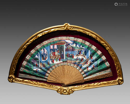 A CHINESE FAN,QING DYNASTY