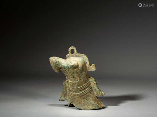 A CHINESE BRONZE BELL,WESTERN ZHOU DYNASTY