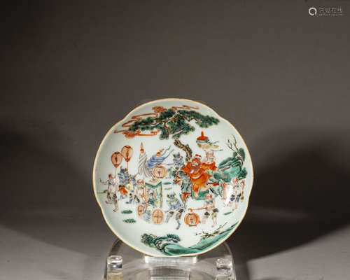 A CHINESE FAMILLE-ROSE PLATE,DAOGUANG PERIOD