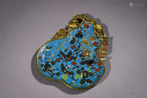 A CHINESE CLOISONNE ENAMEL WASHER ,MING DYNASTY