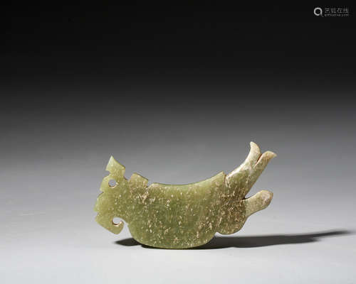 A CHINESE JADE PENDANT,WARRING STATES PERIOD