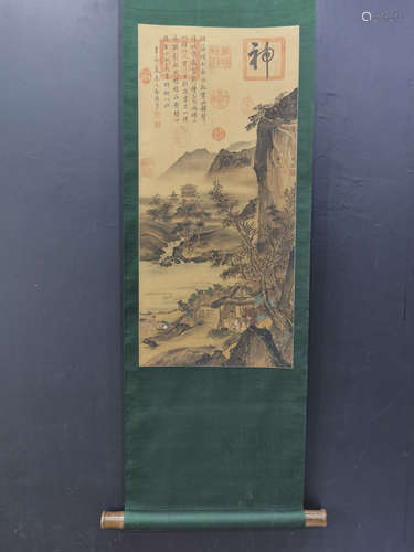 A CHINESE SILK PAINTING,MA YUAN,SOUTHERN SONG DYNASTY