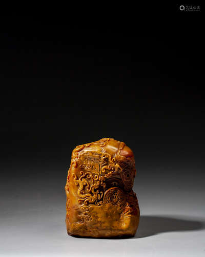 A CHINESE TIANHUANG STONE SEAL,QING DYNASTY