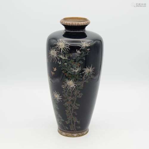 VASE JAPONAIS EN CLOISONNE 