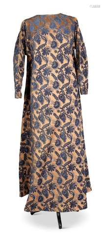 DAME EDITH INTEREST, A HEAVY CURT VELVEY DAMASK TUNIC FORM G...