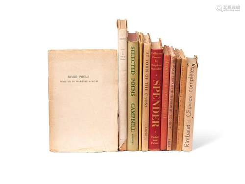 Ɵ R.G.H. (1902-1973). SEVEN POEMS WRITTEN IN WAR TIME. PRESE...