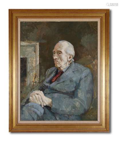 λ ANTHONY MORRIS (BRITISH B. 1938), PORTRAIT OF SIR SACHEVER...