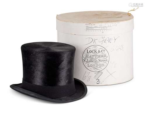 A BLACK SILK TOP HAT, HERBERT JOHNSON