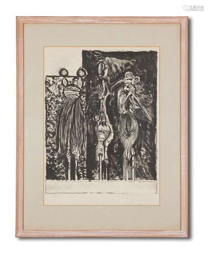 λ GRAHAM SUTHERLAND (BRITISH 1903-1980), THREE STANDING FORM...