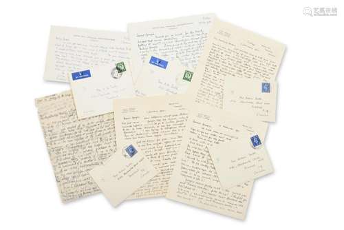 AUTOGRAPH LETTERS TO GEORGIE AND ARTHUR DOBLE, 1940-1958