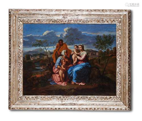 AFTER POUSSIN (17TH CENTURY), HOLY FAMILY WITH ST ELIZABETH ...