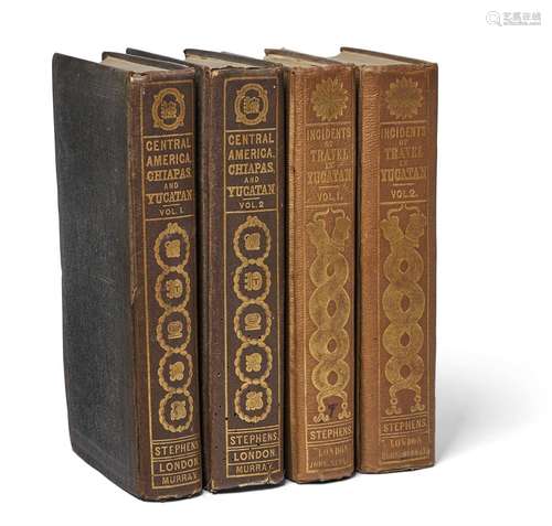 Ɵ STEPHENS, JOHN L. TWO WORKS: 1841-1843. (4 VOLS.)