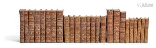 Ɵ FRENCH LITERATURE AND HISTORY: 73 VOLUMES, EIGHTEENTH CENT...