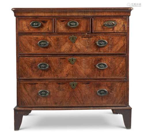 A MAHOGANY CHEST OF DRAWERS, 18TH CENTURY AND LATER