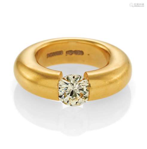 NIESSINGSpannring. Diamond-Ring. Origine : Allemagne. Date :...