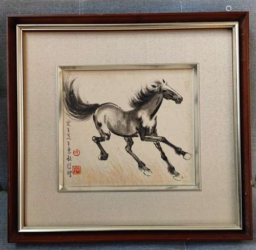 Xu Beihong, Chinese Horse Painting on Paper