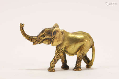 Gilt Bronze Elephant Ornament