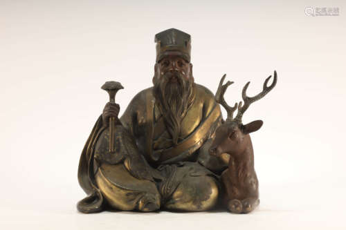 A Bronze Longevity Buddhist Figure