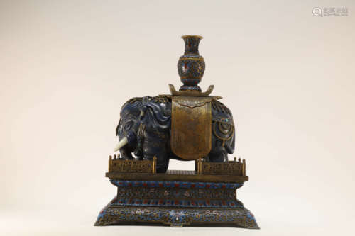 A Lapis Lazuli Elephant of Luck Ornament