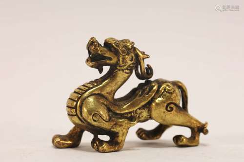 Gilt Bronze Dragon Ornament