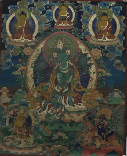 A very old Thangka