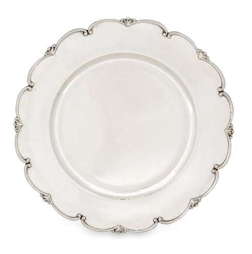 A set of twelve Italian dinner plates, Alessandria, 1944-196...