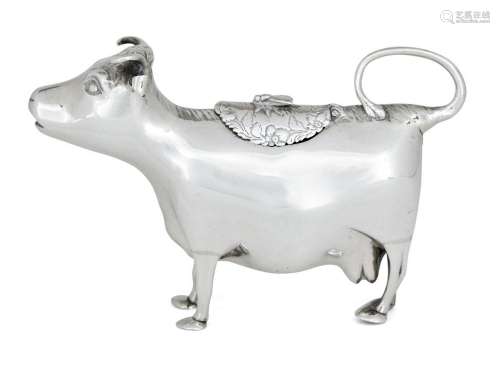 A George II silver cow creamer, London, c.1758, probably JS ...
